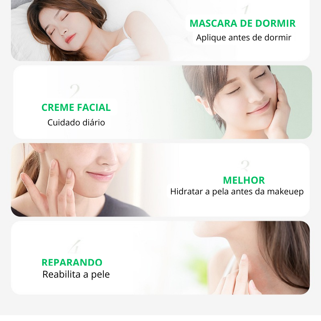 Gel de Aloe Vera Para  Rosto Com Ácido Hialurônico