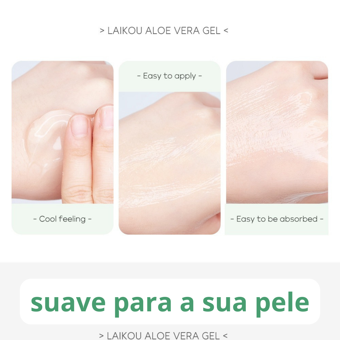 Gel de Aloe Vera Para  Rosto Com Ácido Hialurônico