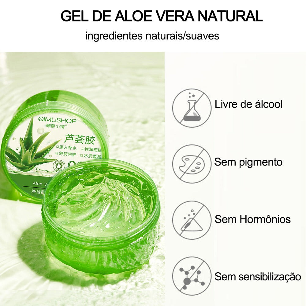 Gel Puro de Aloe Vera Calmante e Hidratante