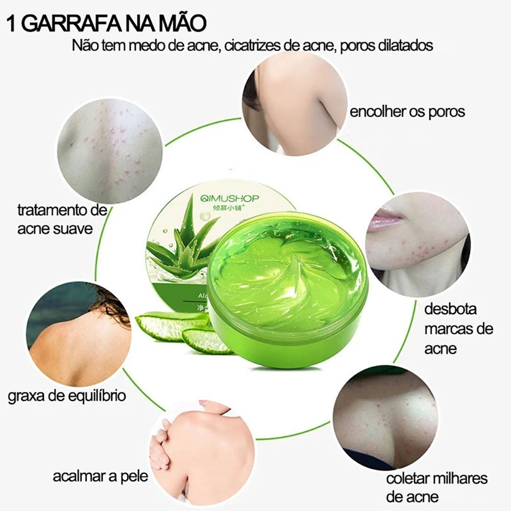 Gel Puro de Aloe Vera Calmante e Hidratante